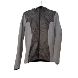 Puma Porsche Design Hooded Sport Jacket Gray Black Men’s Size Small Zip-Up